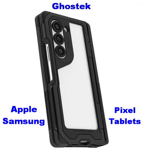 Mobile phones and tablets from Apple, Samsung and Google Pixel 